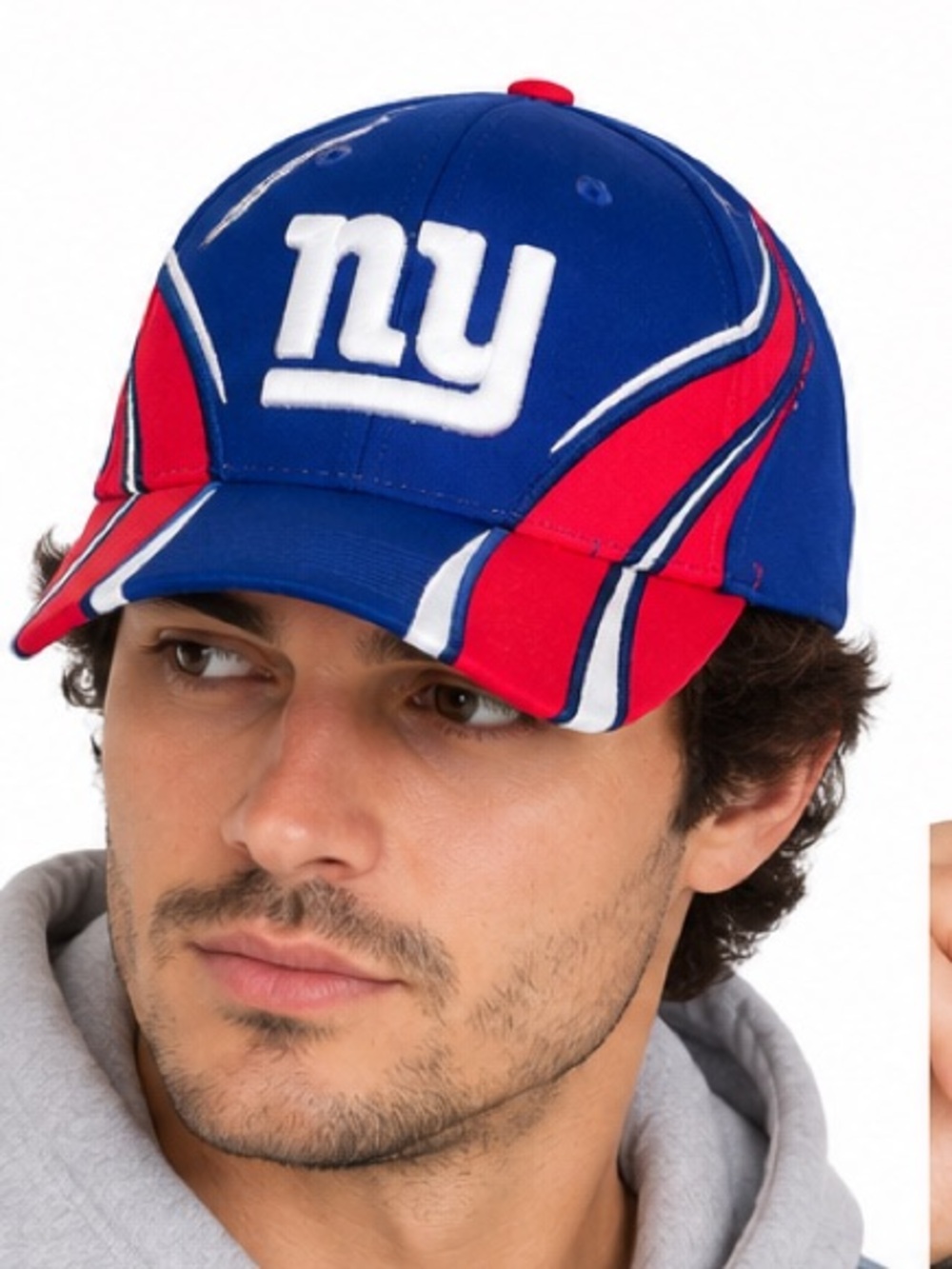 New York Giants NFL Blue Red Embroidered Adjustable Hat Cap NWT